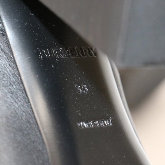 Burberry Women's Alderman High Heel Booties IT 38 US 8 - Picture 9 of 16